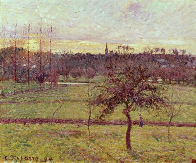 Landscape at Eragny by Camille Jacob Pissarro